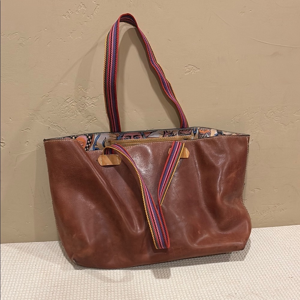 Consuela leather tote